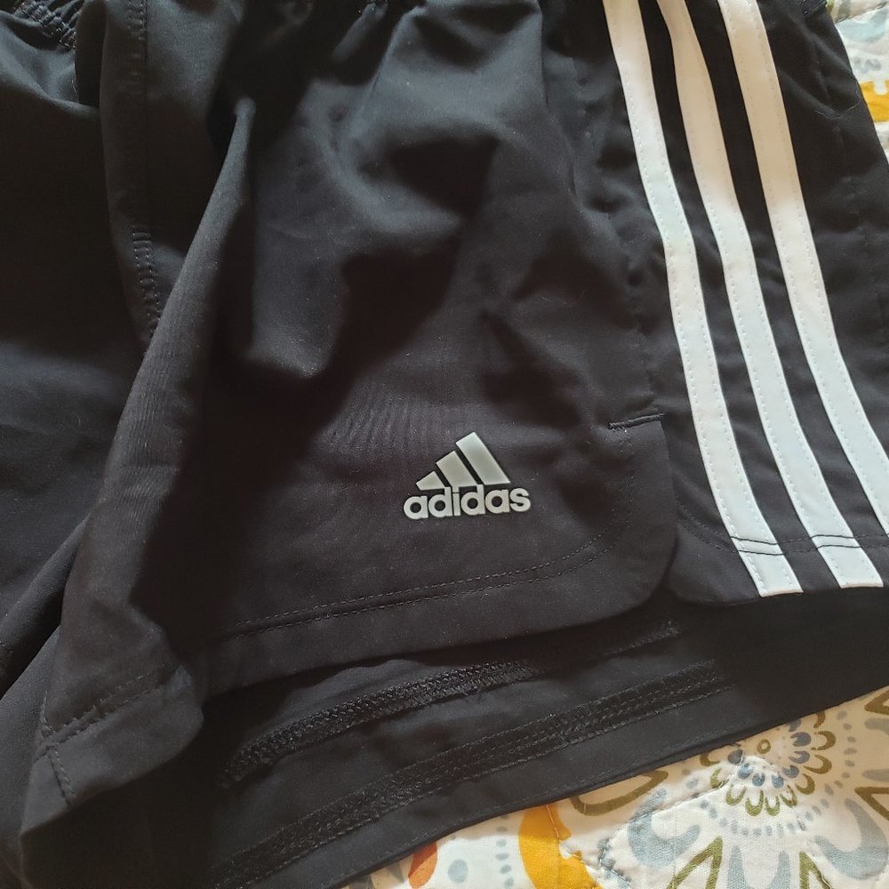 Adidas Womens Climalite 3-Stripe Shorts Black S